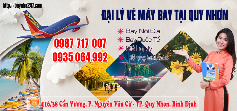 Mua vé máy bay rẻ tại Quy Nhơn - Bình Định